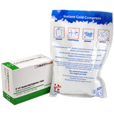 box and rapid instant athletic ice pack next to each other