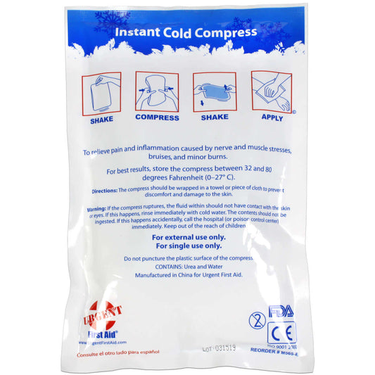 M565-E 6" x 9" Instant Cold Compress, 1 Each Urgent First Aid®
