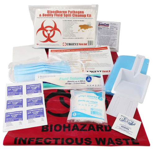 Bodily Fluid Clean Up Pack 22 Piece – Urgent First Aid®