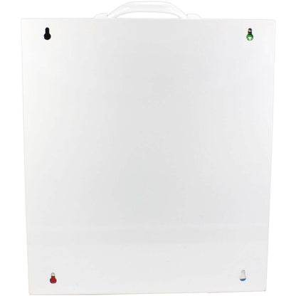 3 shelf  ANSI B first aid cabinet with mounting brackets for wall mounting solid metal water resistant white case wall mountable first aid 1st aid