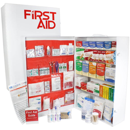 URG-249L 5 Shelf Industrial ANSI A+ First Aid Station with Door Pockets Urgent First Aid®