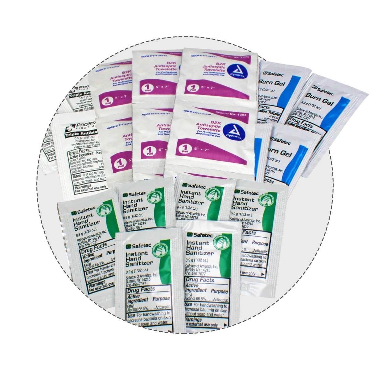 medicine inside 5 Shelf Industrial ANSI B+ First Aid Station with Door Pockets Urgent First Aid®