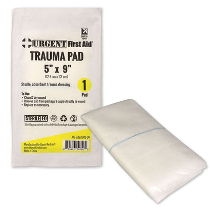 ABD Trauma Pad 5" x 9", Sterile trauma dressing for wound care and bleeding control.