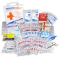 Bilingual OSHA Contractors First Aid Kit for Job Sites up to 50 People – Gasketed Plastic, 238 pieces with contents displayed