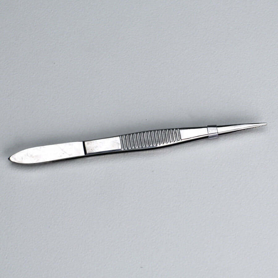 M585 Deluxe Stainless Steel Tweezers, 4-1/2" Stainless Steel, Pointed Edge, 1 each Urgent First Aid®