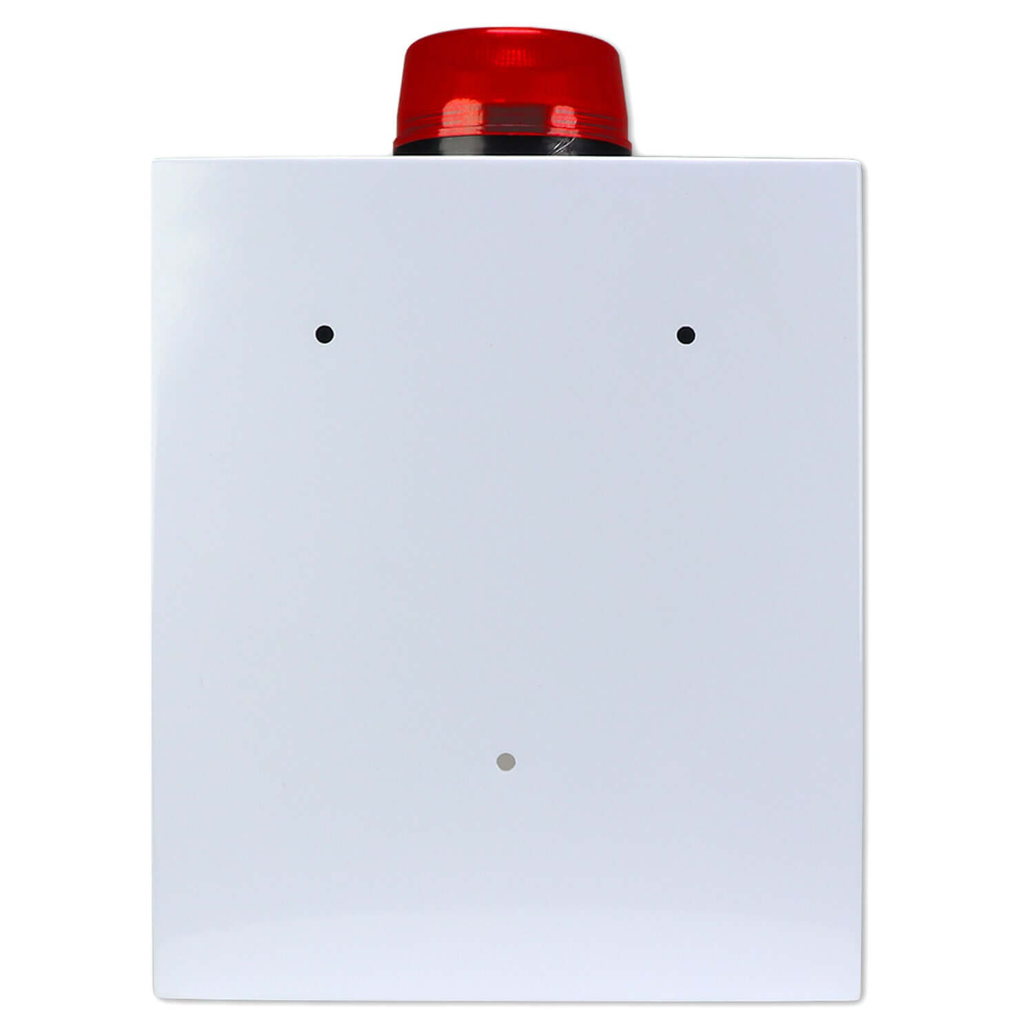 Naloxone Overdose Cabinet with alarm and strobe light, white metal design for opioid overdose emergency response.