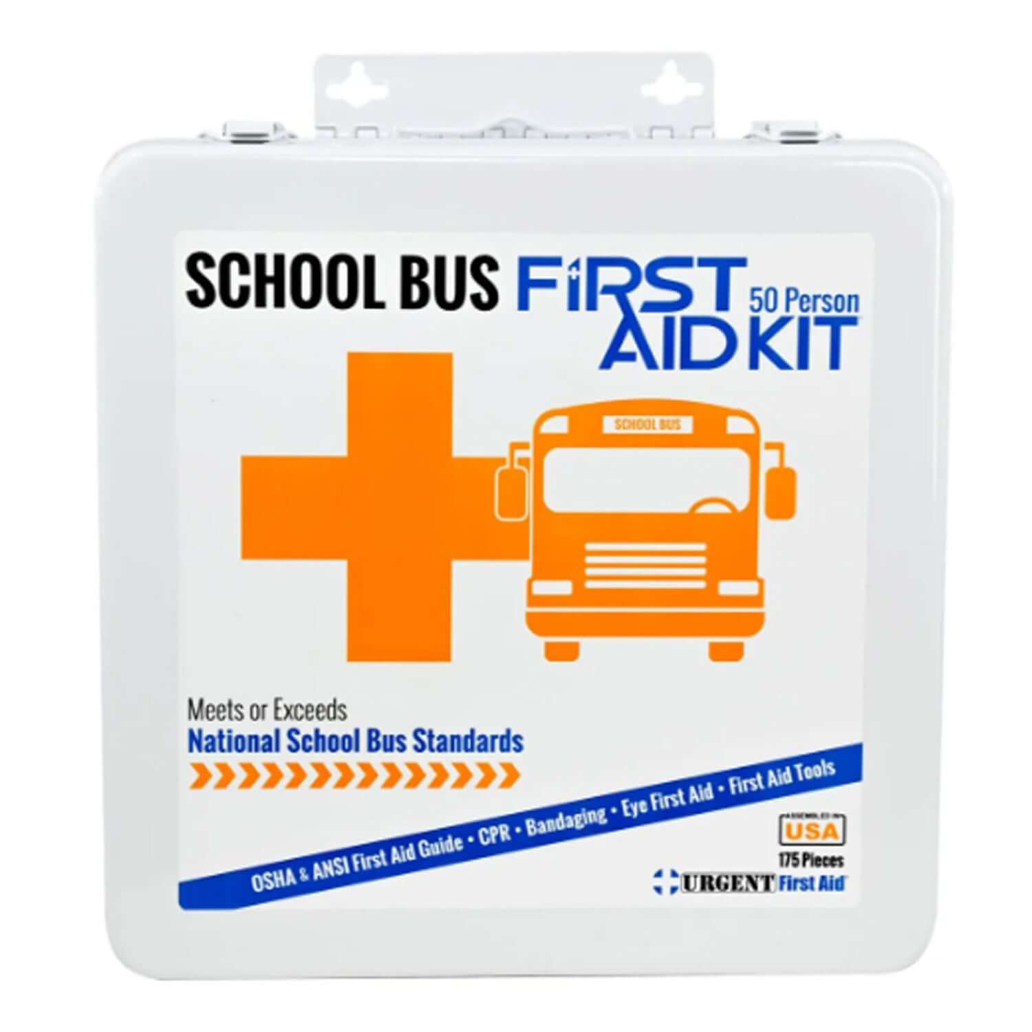National Standard School Bus First Aid Kit, 50 Person designed for emergencies on school buses.