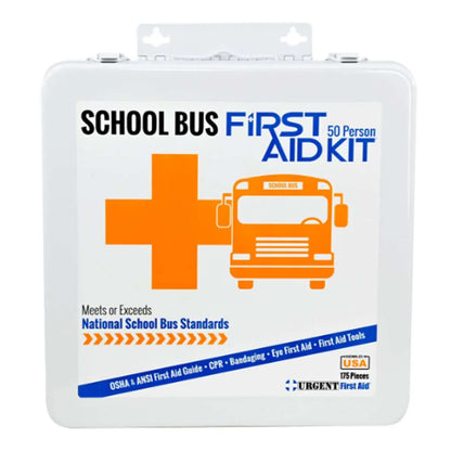 National Standard School Bus First Aid Kit, 50 Person designed for emergencies on school buses.