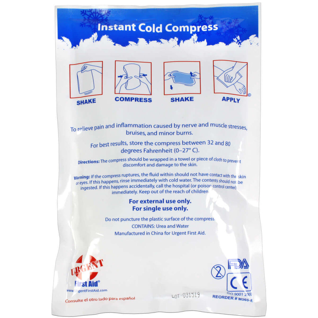 Instant Compression Instant Cold Compresses from 28¢ | Instant Cold Packs – Urgent First Aid®