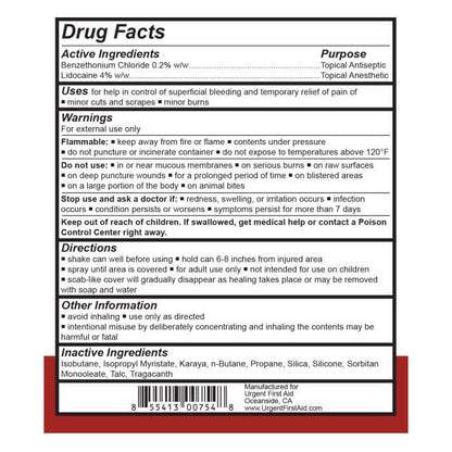 bleed stopping spray drug facts
