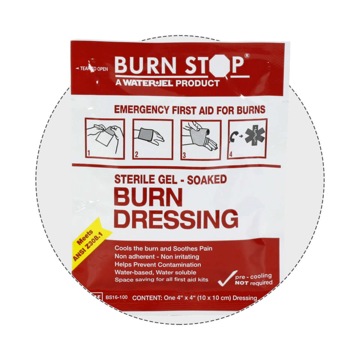 trauma dressing inside 5 Shelf Industrial ANSI A+ First Aid Station with Door Pockets Urgent First Aid®
