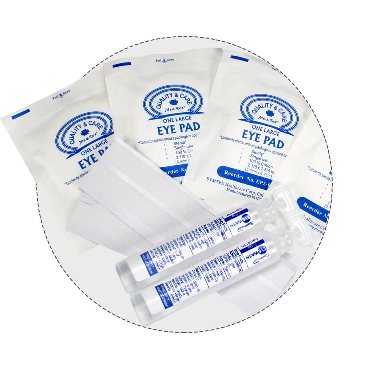 sanitation items inside 5 Shelf Industrial ANSI A+ First Aid Station with Door Pockets Urgent First Aid®