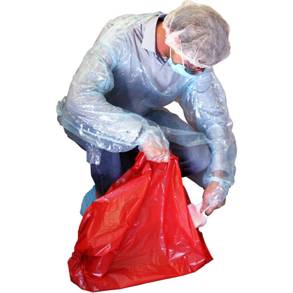 BBP / Bodily Fluid Protection Kit with Bonus 6 piece CPR kit for additional Rescuer Protection in use during cleanup.