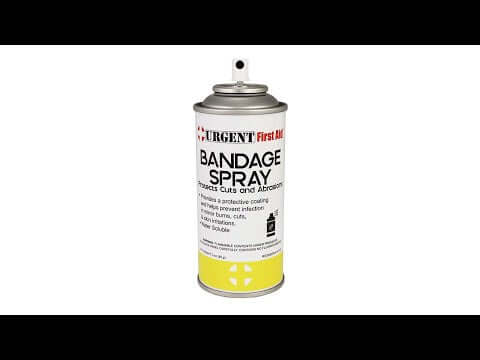 video of AS105 Bandage Spray, 3 oz. Aerosol - 1 each Urgent First Aid®