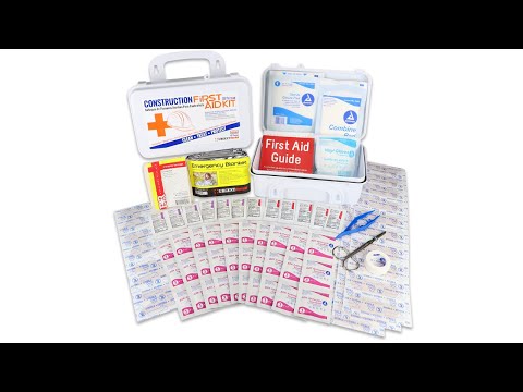 video of URG-3660 Bilingual OSHA Contractors First Aid Kit for Job Sites up to 10 People – Gasketed Plastic, 97 pieces Urgent First Aid®