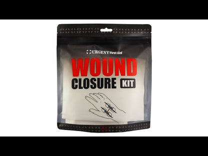 Video of 38 piece urgent First Aid advanced wound closure kit. 