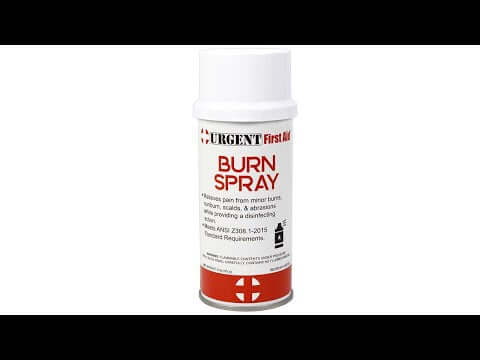 showcase video of AS103 Burn Spray, 3 oz. Aerosol - 1 each Urgent First Aid®