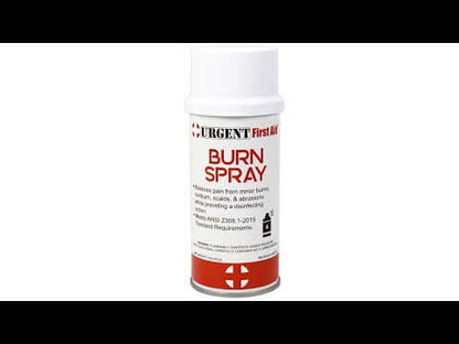 showcase video of AS103 Burn Spray, 3 oz. Aerosol - 1 each Urgent First Aid®