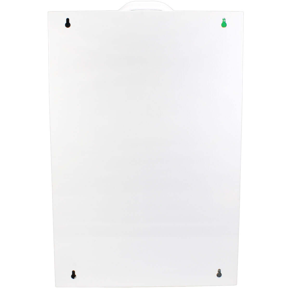 4 shelf  ANSI A first aid cabinet with mounting brackets for wall mounting solid metal water resistant white case.