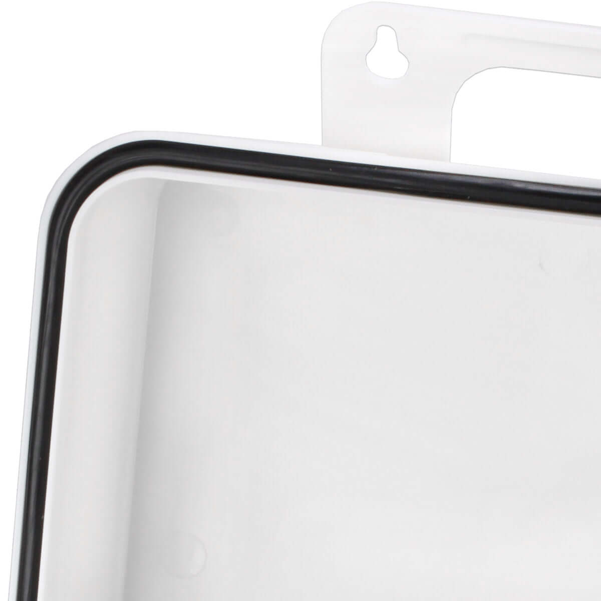 Bulk First Aid Kit, Plastic, 209 Pieces, ANSI B, 50 Person durable gasketed plastic case close-up.